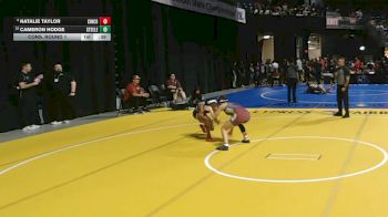 6A 110 lbs Cons. Round 1 - Cameron Hodge, Cibolo Steele vs Natalie Taylor, Katy Cinco Ranch