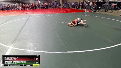 80 lbs Semis (4 Team) - Zander Katterhagen, LPGE/B Wolves vs Tucker Wolf, Grand Rapids