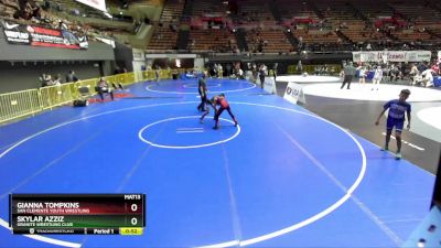 87 lbs 7th Place Match - Gianna Tompkins, San Clemente Youth Wrestling vs Skylar Azziz, Granite Wrestling Club