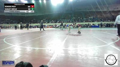 105 lbs Consolation - Rowdie Peck, Hinton Comets vs Hanley Heflin, Vinita Kids Wrestling