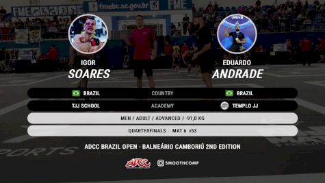 Eduardo Andrade vs Igor Soares 2024 ADCC Balneario Open