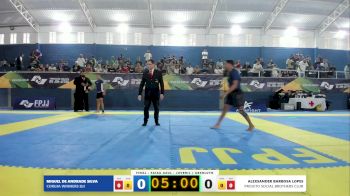 MIGUEL DE ANDRADE SILVA vs ALEXSANDER BARBOSA LOPES 2026 FPJJ Circuito Paulista NO GI Etapa 2