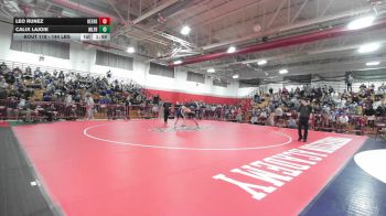 144 lbs Quarterfinal - Leo Runez, Keene vs Calix Lajoie, Milford