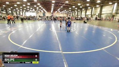 88 lbs Rd# 2 10:30am Friday - Boaz Diaz, Iowa Black vs Noah Nelson, Ranger Wrestling Club