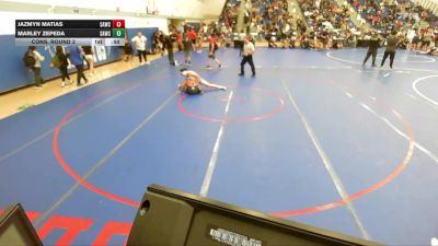 155 lbs Cons. Round 3 - Marley Zepeda, Santa Ana Wrestling Club vs Jazmyn Matias, Santa Ana Wrestling Club