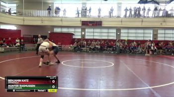 285 lbs 7th Place Match - Benjamin Katz, Springfield vs Hunter Rasmussen, Roger Williams