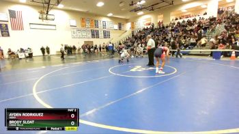 126 lbs Champ. Round 2 - Ayden Rodriguez, Indio vs Brody Sloat, Chino Hills