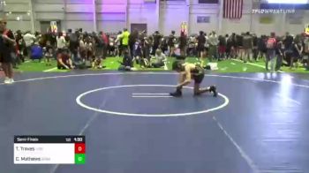 95 lbs Semifinal - Tyler Traves, Virginia Wrestling Academy vs Chance Mathews, Grandview