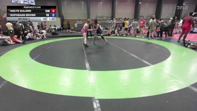130 lbs Rr Rnd 2 - Jaelyn Sullens, Team Alpha Wrestling vs SophieAnn Brown, The Storm Wrestling Center