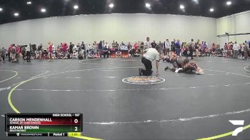 167 lbs Semifinal - Kamar Brown, Beastworks vs Carson Mendenhall, School Of Hard Knocks