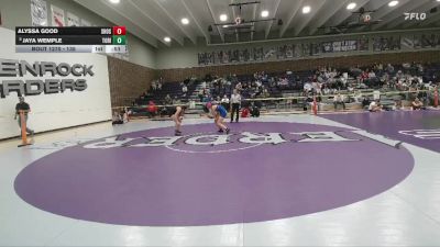 135 lbs Cons. Round 4 - Jaya Wemple, Tongue River vs Alyssa Good, Shoshoni