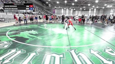 86 lbs Cons. Round 2 - Gavin Rhoades, Spokane Wrestling vs Duncan Weaver, Mat Rats Rebooted Wrestling