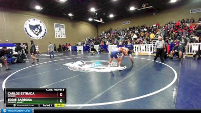 160 lbs Cons. Round 2 - Carlos Estrada, Sanger vs Eddie Barbosa, Pioneer Valley