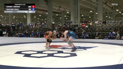 50 lbs Semis - Audrey Jimenez, Lehigh Valley Wrestling RTC/ Titan Mercury Wrestling Club (TMWC) vs Heather Crull, Northeastern Wrestling Club