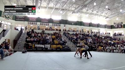157 lbs Round 1 (16 Team) - Luke Pinson, St Pius X School vs Christian Quinones, Harris County