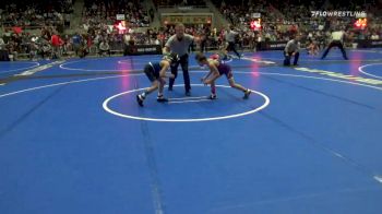 70 lbs Prelims - Shooter Campbell, Bristow Elementary Wrestling vs Cal Robertson, Clipper WC