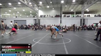 138 lbs Round 3 (6 Team) - Clay Koser, TNWC Yellow vs Kosta Koufalis, Empire Black