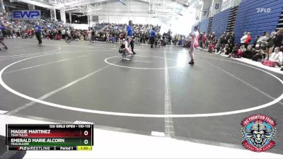 110-115 lbs Quarterfinal - Emerald Marie Alcorn, Trailblazer vs Maggie Martinez, Team Tulsa