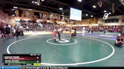 93 lbs Round 1 - Easton Fisher, Hemet Youth Wrestling Club vs Omari Wilson, Team Temecula Wrestling Club