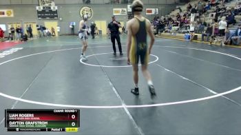 130 lbs Champ. Round 1 - Liam Rogers, Eagle River High School vs Dayton Grafstrom, Service High School Cougars