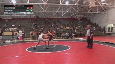 133 lbs Cons. Round 5 - Trevor Ko, Bakersfield College vs Evan Rabago, Mt. Sac