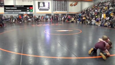 63 lbs Champ. Round 1 - Harrison Morrow, Lynx Wrestling Club vs Beau Carson, Lynx Wrestling Club