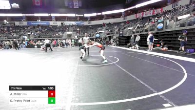 122.6 lbs 7th Place - Abbey Miller, HURRICANE WRESTLING ACADEMY vs Daneya Pretty Paint, Darkhorse WC