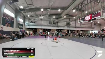 107 lbs Semifinal - Cordelia Martinez, Takedown-City Wrestling vs Mia Brown, NB Elite Wrestling Club