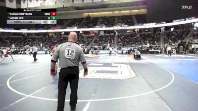 II-124 lbs Cons. Round 5 - Lucas Hoffman, Odessa Montour-Watkins Glen vs Aidan Lee, John Glenn