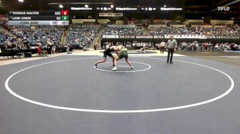 150 lbs Cons. Semi - Lane Jones, Basehor-Linwood HS vs Thomas Walter, Goddard HS