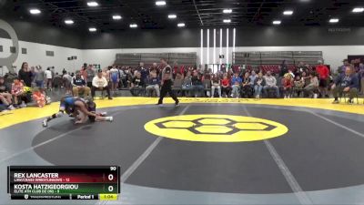 90 lbs Placement Matches (8 Team) - Rex Lancaster, LAW/Crass Wrestling(WI) vs Kosta Hatzigeorgiou, Elite Ath Club DZ (IN)