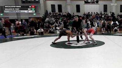 144 lbs Consi Of 16 #2 - Macallister Rinke, Bridgewater-Raynham vs Malachi St. Fort, Brockton