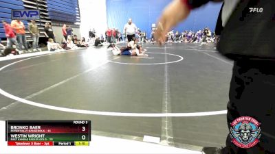 130 lbs Round 3 (4 Team) - Westin Wright, East Kansas Eagles Gold vs Bronko Baer, Potentially Dangerous