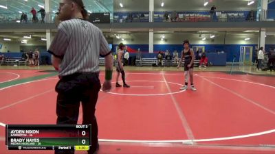 120 lbs Round 1 (6 Team) - Ayden Nixon, Barberton vs Brady Hayes, Medina Highland