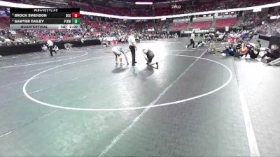 D2-190 lbs Quarterfinal - Sawyer Dailey, Plymouth vs Brock Swenson, Saint Croix Central