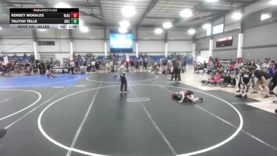 64 lbs Final - Kensey Morales, BlackCat WC vs Taliyah Tells, Salem Elite Mat Club