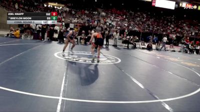 3A 132 lbs Cons. Round 2 - Breylon Moon, Ririe vs Joel Knapp, Hagerman