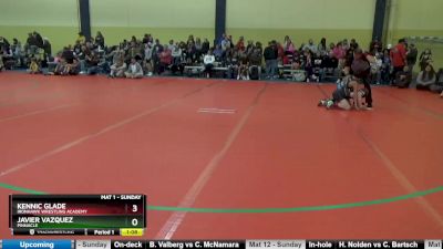 90 lbs Champ. Round 2 - Kennic Glade, Ironhawk Wrestling Academy vs Javier Vazquez, Pinnacle