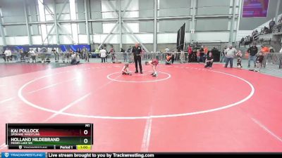 71 lbs Cons. Round 3 - Kai Pollock, Spokane Wrestling vs Holland Hildebrand, Moses Lake WC