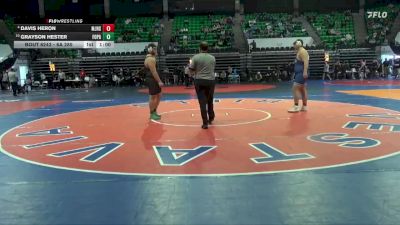 6A 285 lbs Cons. Round 4 - Davis Heron, Mortimer Jordan HS vs Grayson Hester, Fort Payne