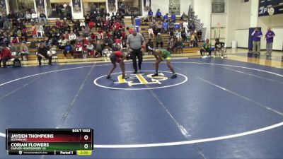 108 lbs Champ. Round 1 - Jayden Thompkins, Dothan HS vs Corian Flowers, Carver Montgomery HS