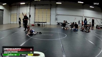 52-56 lbs Cons. Semi - Christian Slokovitz, New Kent Wrestling Club vs Weston Weaver, Savage TC