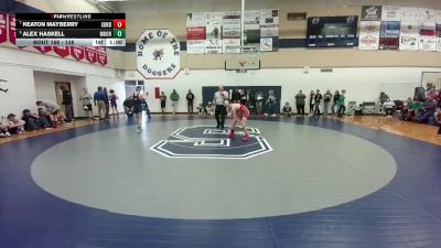 138 lbs Cons. Round 1 - Alex Haskell, Moorcroft vs Keaton Mayberry, Sundance