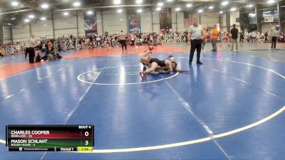 96 lbs Rd# 2 10:30am Friday - Charles Cooper, Rebellion vs Mason Schlaht, Rough House