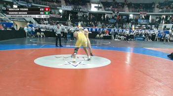 6A 215 lbs 5th Place Match - Hunter Brown, Pell City vs Braylon Young, Athens