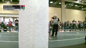 49 lbs Semifinal - Jacob Sawyer, Mat Demon vs Jiovani Rodriguez, Victory Wrestling-Central WA