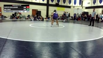 145lbs Cons. Round 2 - Caitlyn Gallagher, Edmonds-Woodway (Girls) vs Mia Cruz, Edmonds-Woodway (Girls)
