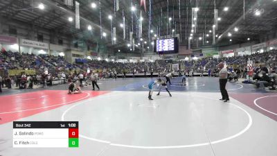 77 lbs Round Of 16 - Jaydyn Galindo, Pomona Elite vs Cash Fitch, Colorado Elite Wrestling