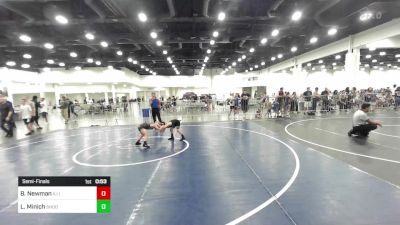 62 lbs Semifinal - Bentley Newman, Illinois Valley YW vs Luke Minich, Shootbox WC