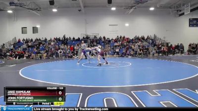 125 lbs Quarterfinal - John Fortugno, University Of Wisconsin-Whitewater vs Jake Hamulak, University Of Chicago